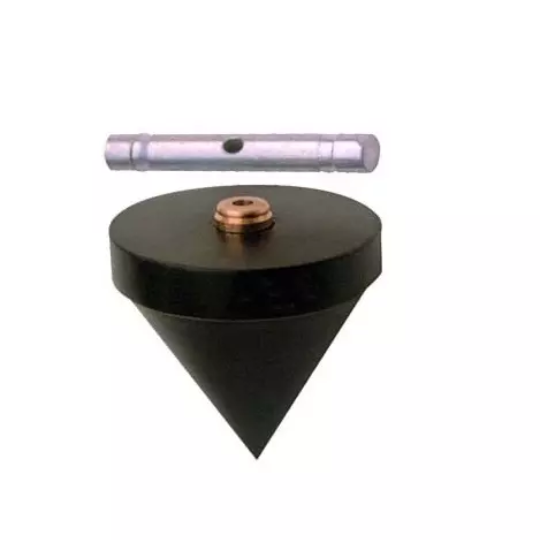 plumb bob with brass nipple carpentry tool